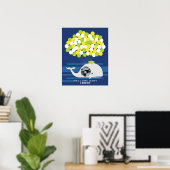 Walvis | Baby shower gast boek Print (Thuiskantoor)