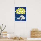 Walvis | Baby shower gast boek Print (Keuken)