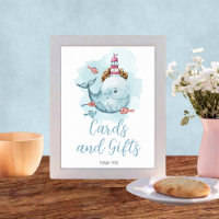 Walvis Baby shower Kaarten en geschenken