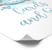 Walvis Baby shower Kaarten en geschenken Poster (Hoek)