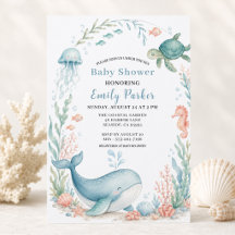 Walvis Baby Shower Onder de Zee