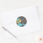 Walvis baby shower sticker (Envelop)