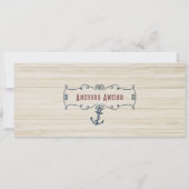  walvis, Baby shower Ticket Invitation Kaart (Achterkant)