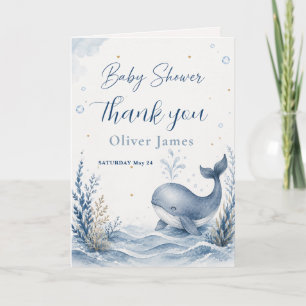 Walvis baby shower uitnodiging
