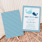 Walvis Babyshower Kaart