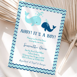 Walvis Babyshower Kaart