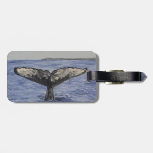 walvis bagagelabel (Achterkant horizontaal)