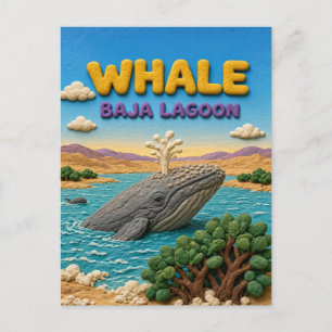 Walvis Baja Lagune Moderne KlayKoo Briefkaart