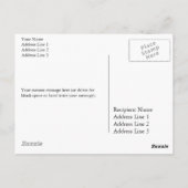 Walvis, bedankt briefkaart (Achterkant)