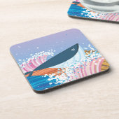 walvis bier onderzetter (Linkerzijde)