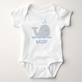 Walvis blauw en grijs romper
