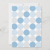 Walvis blauw grijs baby jongen douche kaart (Achterkant)