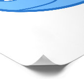 Walvis, Blauw. Poster (Hoek)