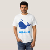 walvis! Blauw. T-shirt (Voorkant volledig)