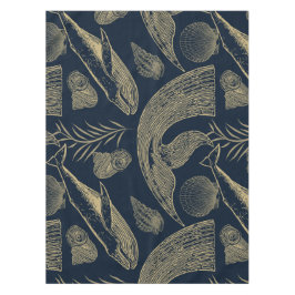 walvis blauw tafelkleed