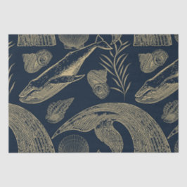 walvis blauw tissuepapier