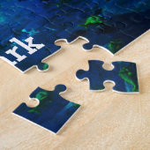 walvis Blauwe Oceaan Jigzaag Puzzle Legpuzzel (Zijkant)