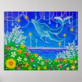 Walvis & Bloemen Poster (Voorkant)