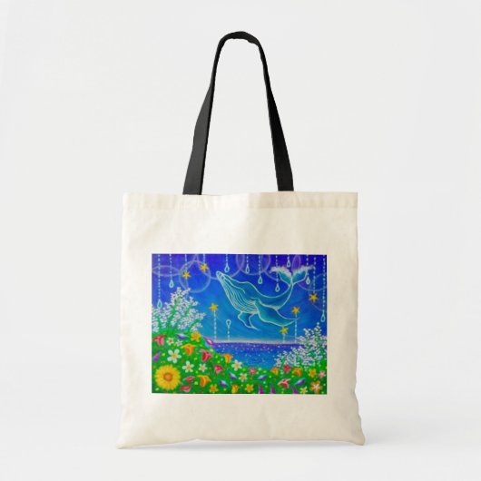 Walvis&Bloemen★ Tote Bag (Voorkant)