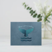 walvis briefkaart (Staand voorkant)