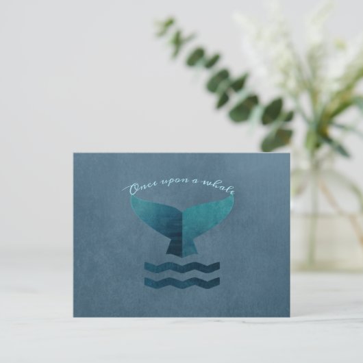 walvis briefkaart (Staand voorkant)