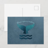 walvis briefkaart (Voorkant / Achterkant)