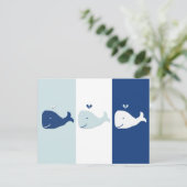 walvis briefkaart (Staand voorkant)