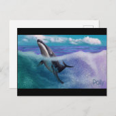 walvis briefkaart (Voorkant / Achterkant)