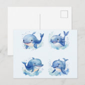 walvis briefkaart (Voorkant / Achterkant)