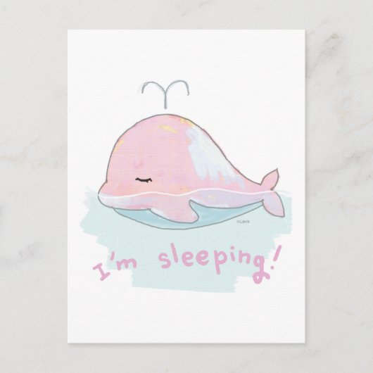 walvis briefkaart (Voorkant)