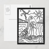 walvis briefkaart (Voorkant / Achterkant)