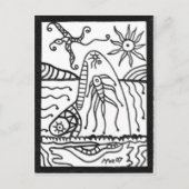 walvis briefkaart (Voorkant)