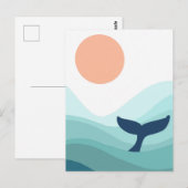 walvis briefkaart (Voorkant / Achterkant)