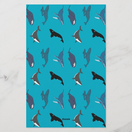 Walvis Briefpapier (Achterkant)