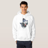 Walvis Bruidegom Bloem Hoodie (Voorkant volledig)