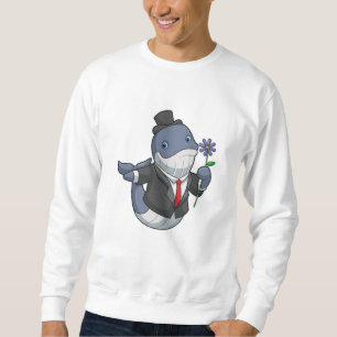 Walvis Bruidegom Bloem Trui