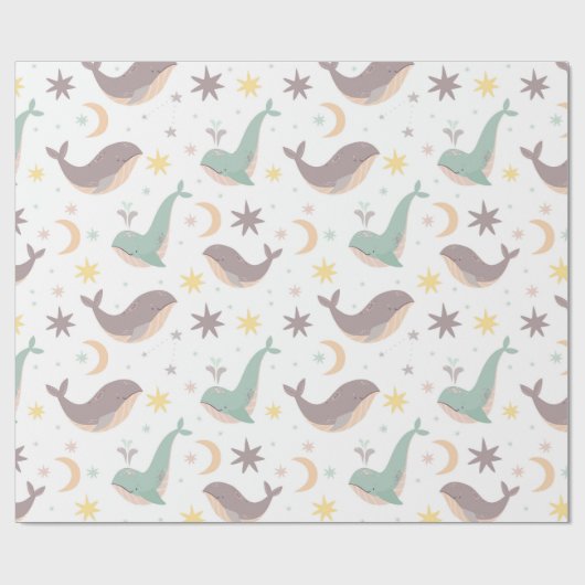 walvis cadeaupapier (Vlak)