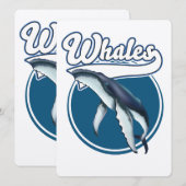 Walvis cartoon logo (Voorkant / Achterkant)