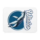 Walvis cartoon logo magneet (Horizontaal)
