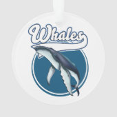 Walvis cartoon logo ornament (achterkant)