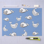 Walvis cartoon tissuepapier (Craft)