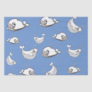 Walvis cartoon tissuepapier