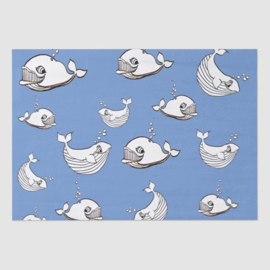 Walvis cartoon tissuepapier (Voorkant)