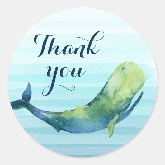 Walvis Dank u Sticker (Voorkant)