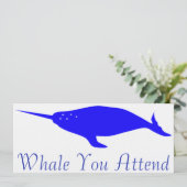 Walvis die je bijwoont kaart (Staand voorkant)