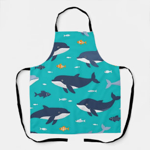 Walvis Dolfijnen Patroon Oceaan Schort