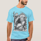 Walvis Eén Boot Eén Beest T-shirt (Voorkant)