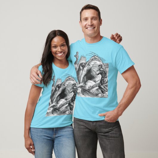 Walvis Eén Boot Eén Beest T-shirt (Unisex)