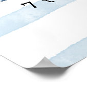 Walvis eerste verjaardag mijlpaal verjaardag poster (Hoek)