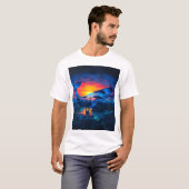 Walvis en Afrikaanse wilde dieren Sunset & Bridge  T-shirt (Voorkant volledig)